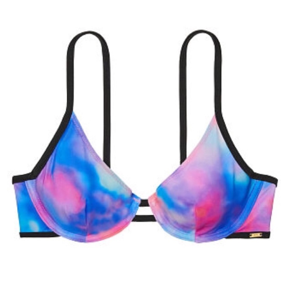 PINK Underwire Unlined Scoop Bikini Top